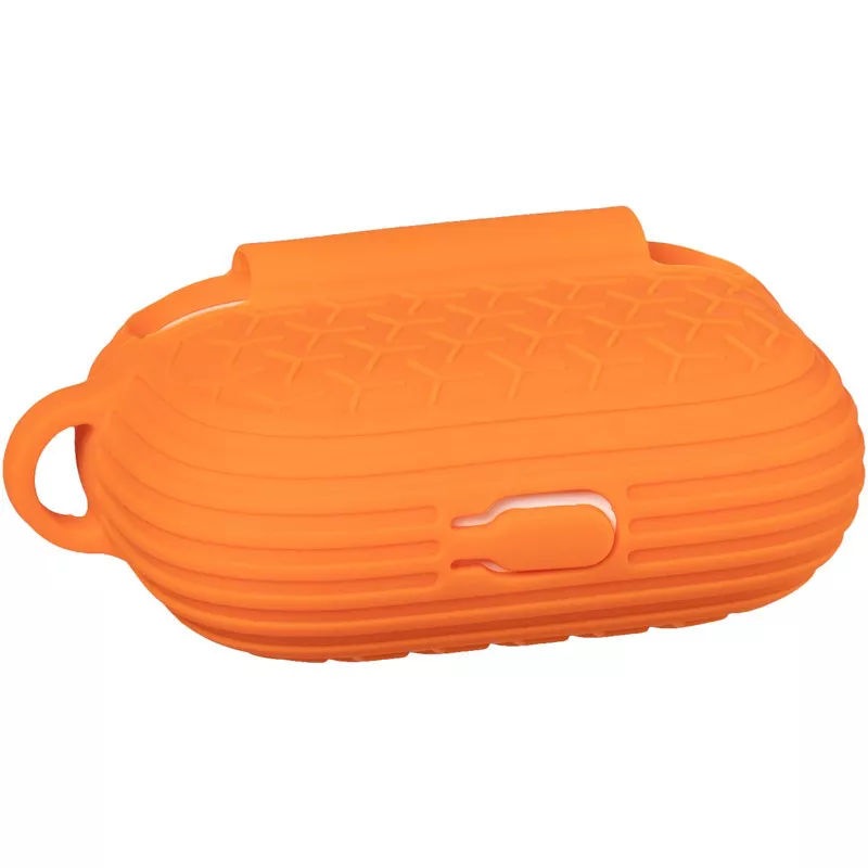 Чехол Tire Silicon Case для AirPods Pro + карабин Orange