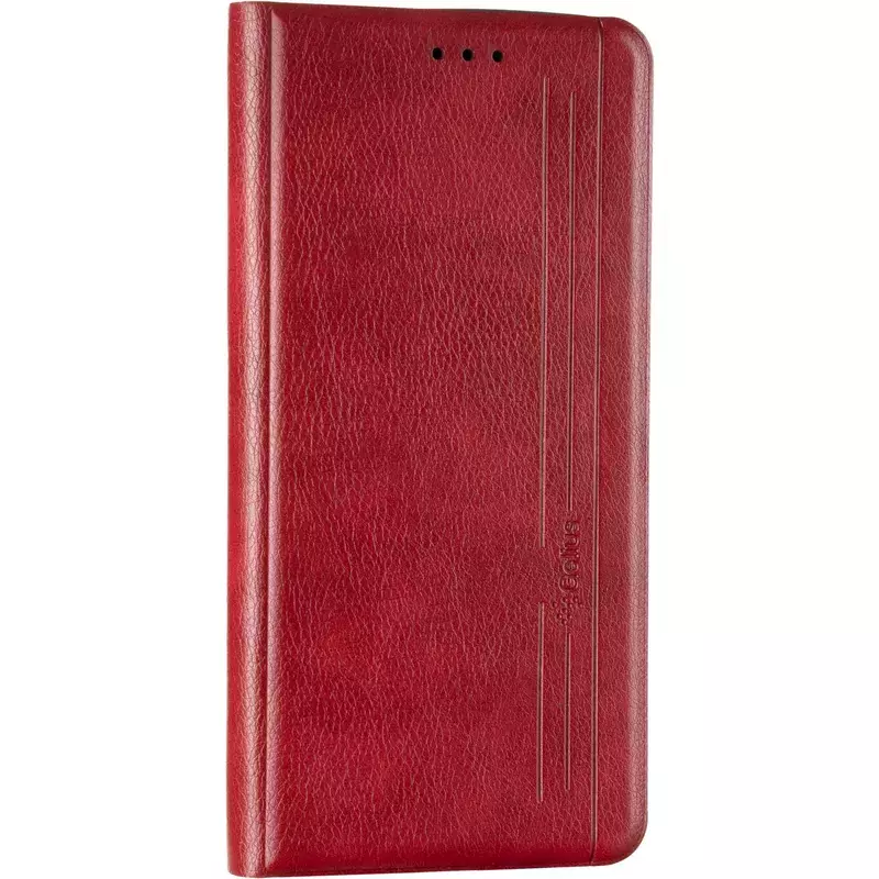 Book Cover Leather Gelius New for Oppo A54 Red
