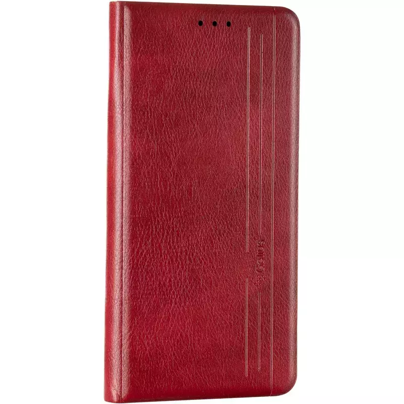 Book Cover Leather Gelius New for Oppo A74 Red