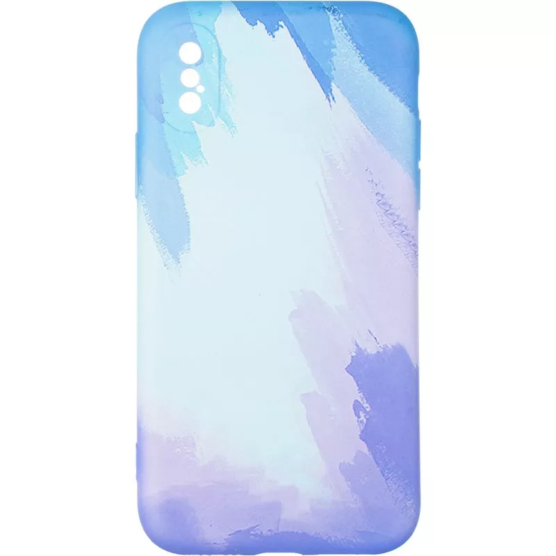 Чехол Watercolor Case для iPhone X Blue