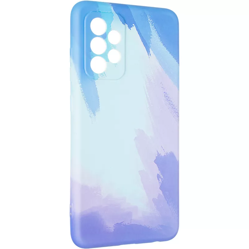 Watercolor Case for Samsung A525 (A52) Blue