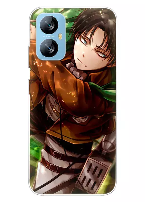 Blackview A52 чехол - Атака на титанов Attack on Titan Эрен Йегер готов нанести удар