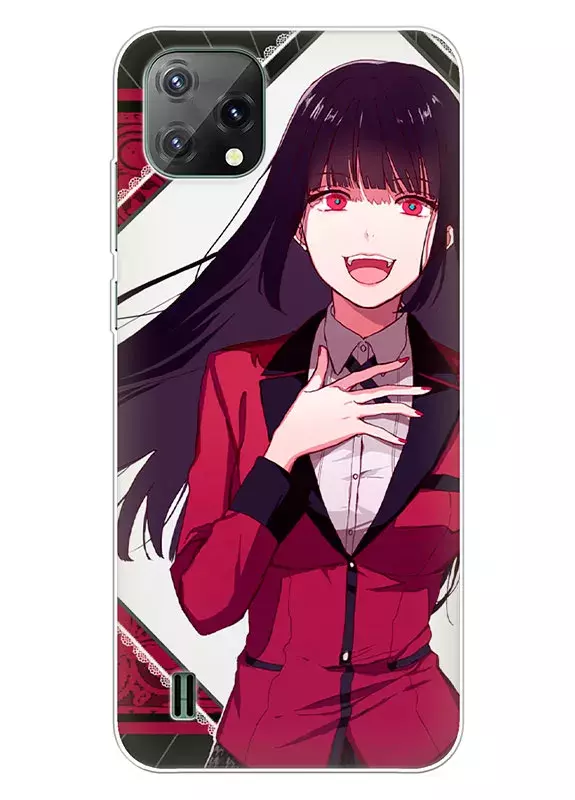 Blackview A55 чехол - Безумный азарт Маньяк азартных игр Какэгуруи Kakegurui Compulsive Gambler Юмэко Джабами смеется