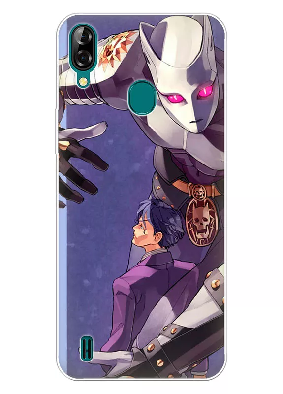 Чехол для Blackview A60 Pro - Невероятные приключения ДжоДжо JoJo’s Bizarre Adventure стенд Killer Queen со своим хозяином