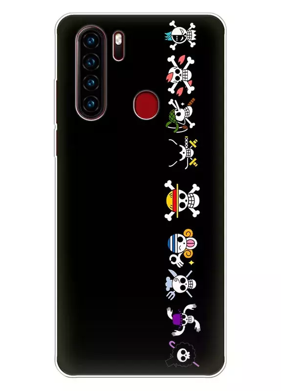 Blackview A80 Pro чехол - Ван-Пис One Piece пиратское лого черепа главных героев 