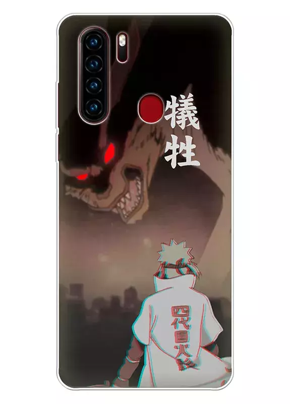 Блеквью А80 Плюс чехол - Naruto and Boruto Наруто Узумаки противостоит мифическому монстру