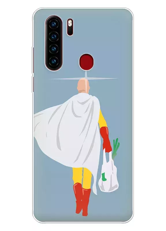Blackview A80 Plus чехол с аниме Ванпанчмен Человек одного удара One Punch-Man Wanpanman Сайтама идет с продуктами из магазина вектор-арт 
