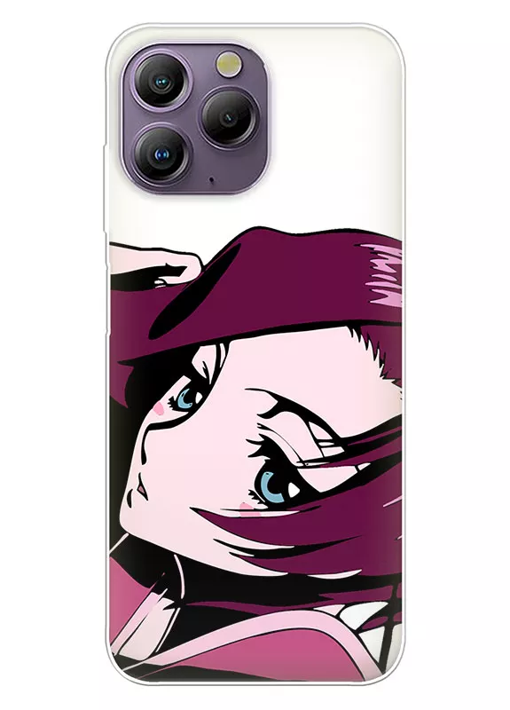 Blackview A96 чехол - Самурай Чамплу Samurai Champloo задумчивая Фуу вектор-арт