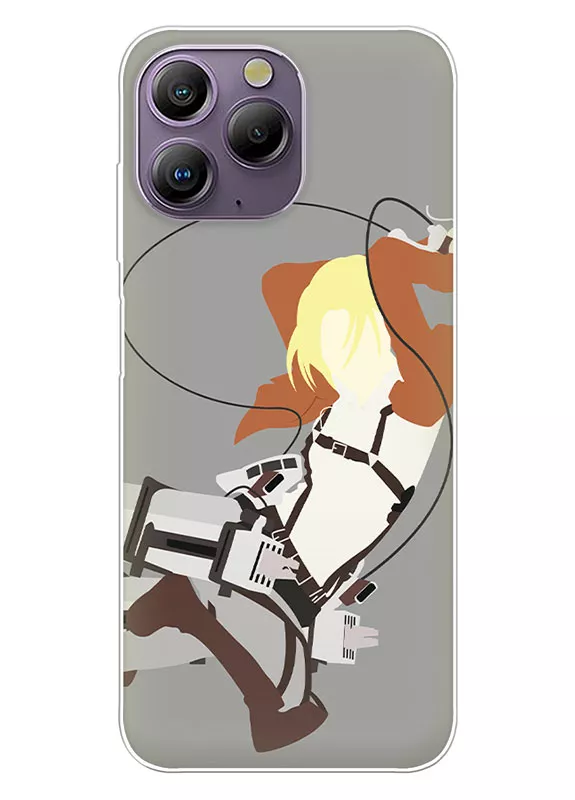 Blackview A96 чехол - Атака на титанов Attack on Titan Армин Арлерт в атаке вектор-арт