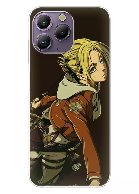 Blackview A96 чехол - Атака на титанов Attack on Titan Армин Арлерт готовится к битве