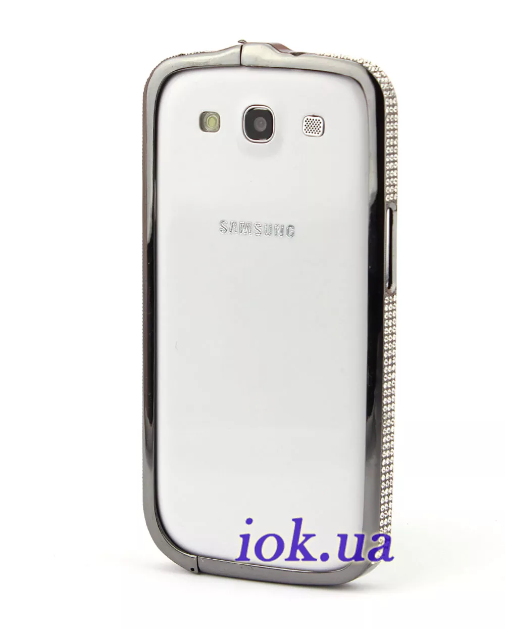 Galaxy S3 алюминиевый бампер в стразах
