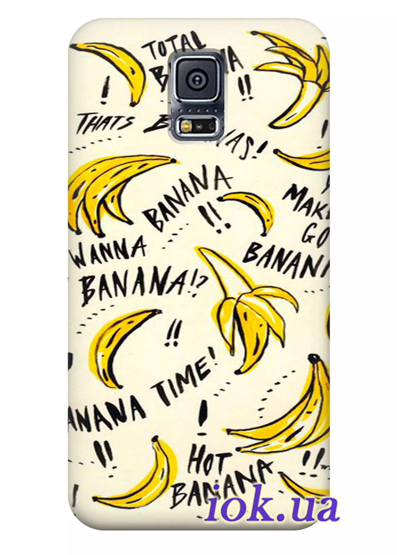Чехол для Galaxy S5 Plus - Бананы