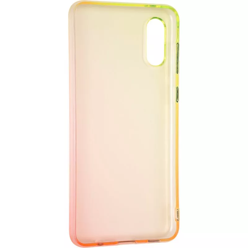 Чехол Ultra Gradient Case для Samsung A022 (A02) Yellov/Pink