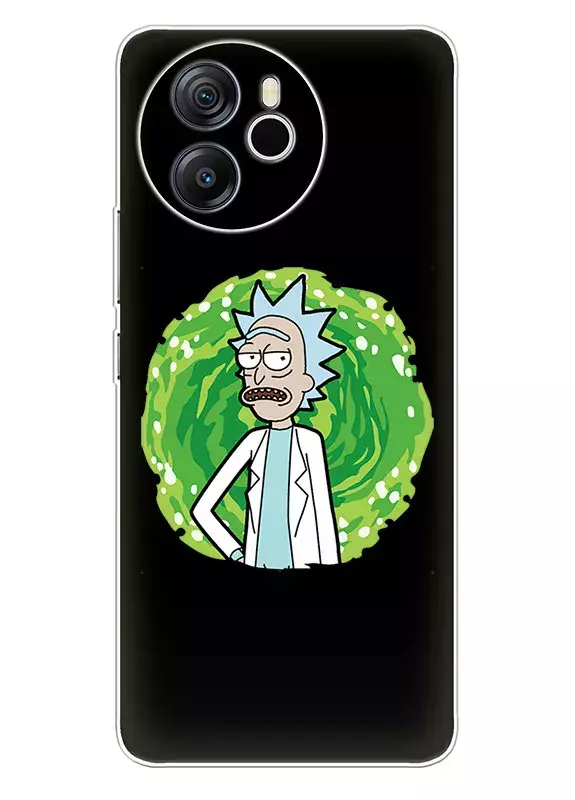 Blackview Shark 8 чехол с мультиком Рик и Морти - Дед профессор на фоне портала