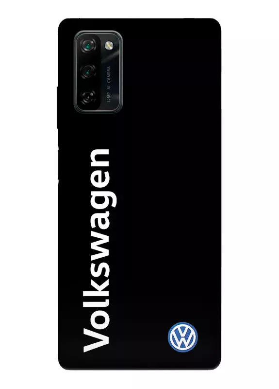 Бампер для Блеквью А100 из силикона - Volkswagen Фольксваген классический логотип и название крупным планом