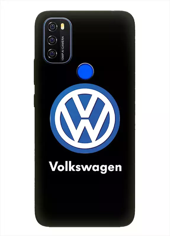 Бампер для Блеквью А70 из силикона - Volkswagen Фольксваген классический логотип крупным планом и название