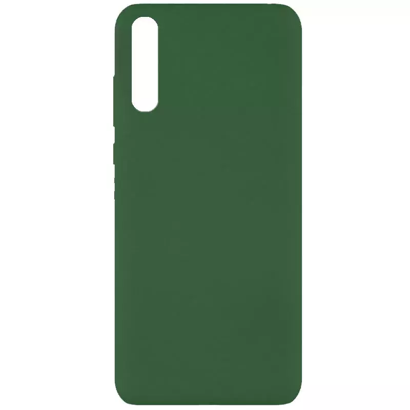 Чехол Silicone Cover Full without Logo (A) для Huawei Y8p (2020) / P Smart S, Зеленый / Dark green