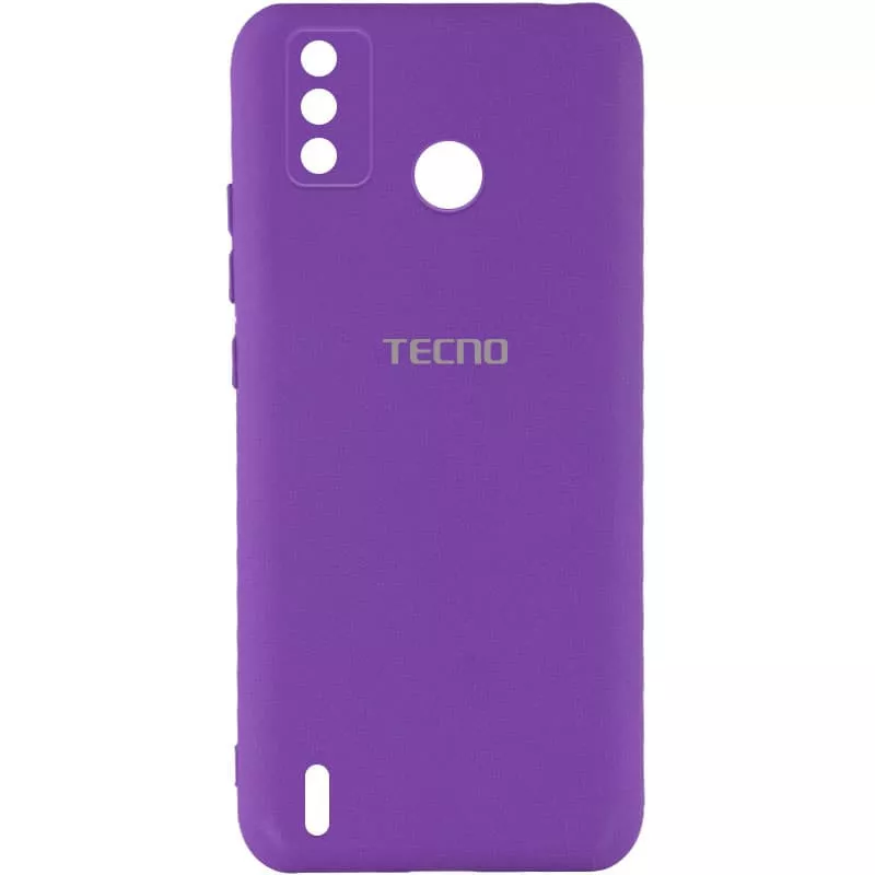 Чехол Silicone Cover My Color Full Camera (A) для TECNO Spark 6 Go, Фиолетовый / Purple