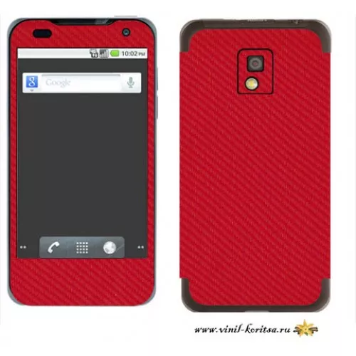 Красный Carbon для LG Optimus x2