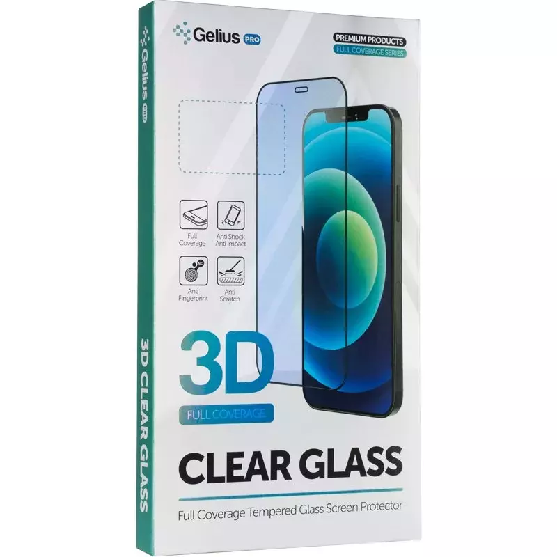 Защитное стекло Gelius Pro 3D для Xiaomi Redmi Note 15 Pro 5G  || Xiaomi Redmi Note 15 Pro 4G (Global) (Загнутые края) Black