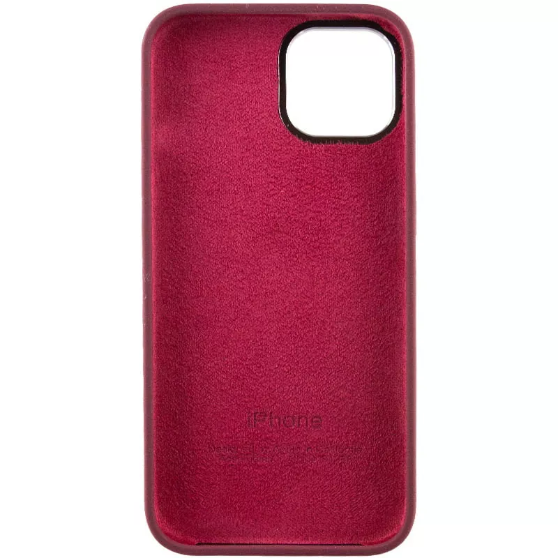 Уценка Чехол Silicone Case Metal Buttons (AA) для Apple iPhone 12 Pro (6.1"), Дефект упаковки / Бордовый / Plum