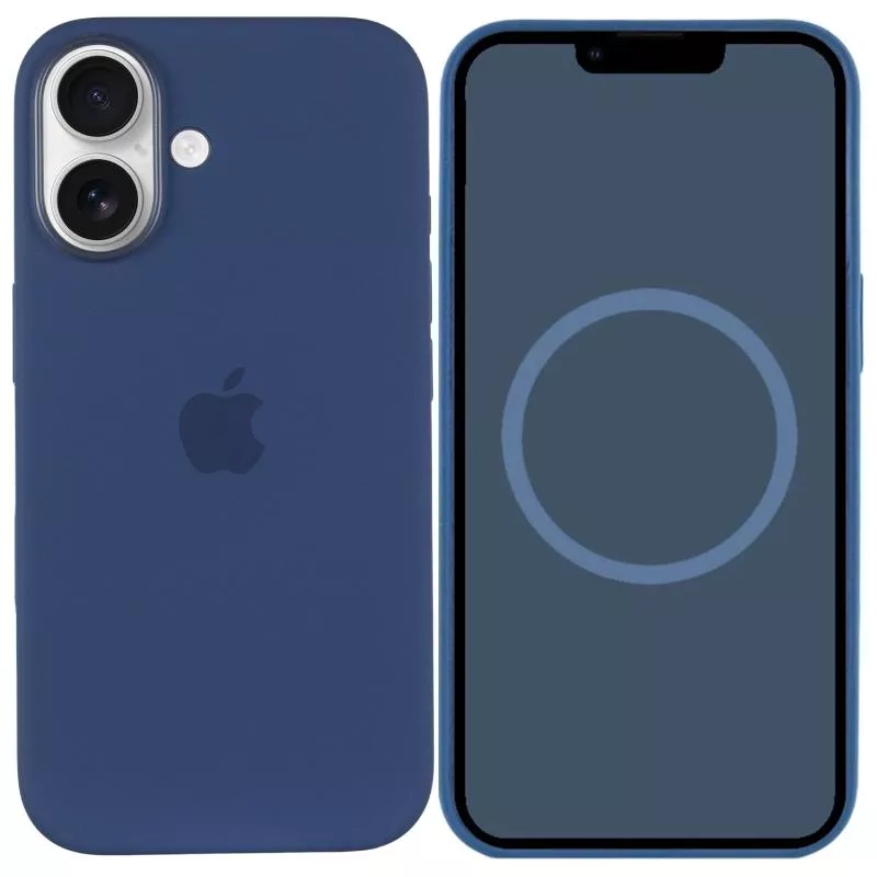 Чехол Silicone case (AAA) with Magsafe and Animation (button) для Apple iPhone 16 (6.1")