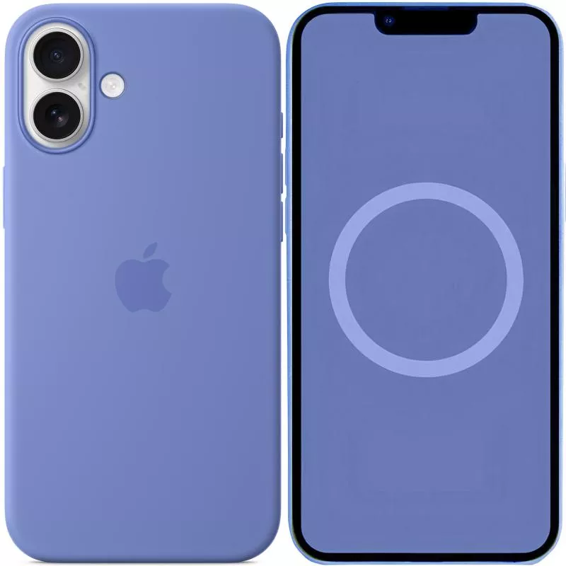 Чехол Silicone case (AAA) with Magsafe and Animation для Apple iPhone 16 Plus (6.7"), Periwinkle