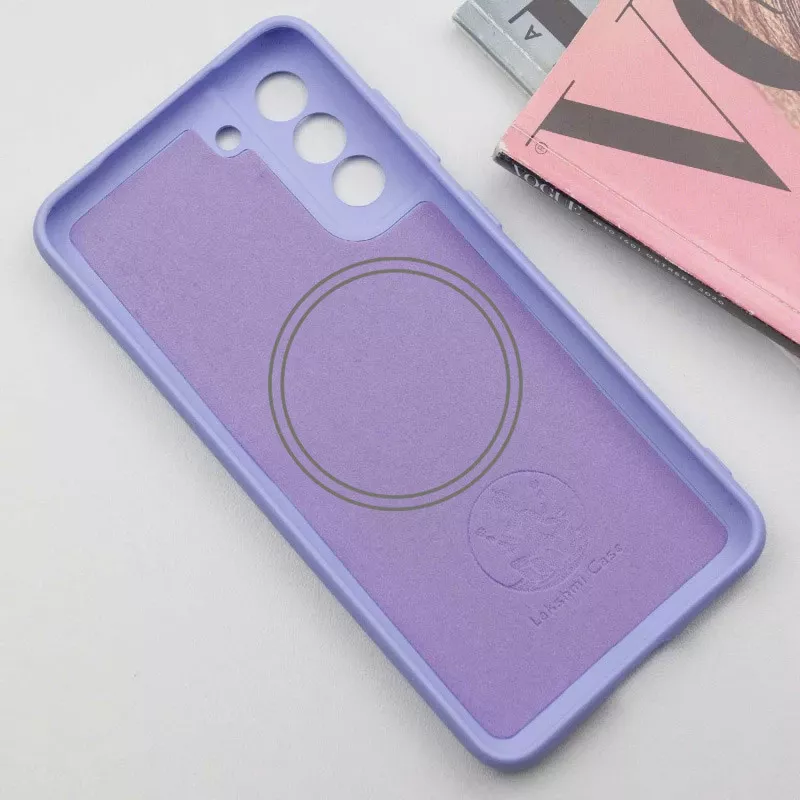 Чехол Silicone Cover Lakshmi Full Camera (AA) with MagFit для Samsung Galaxy S21 FE, Сиреневый / Dasheen