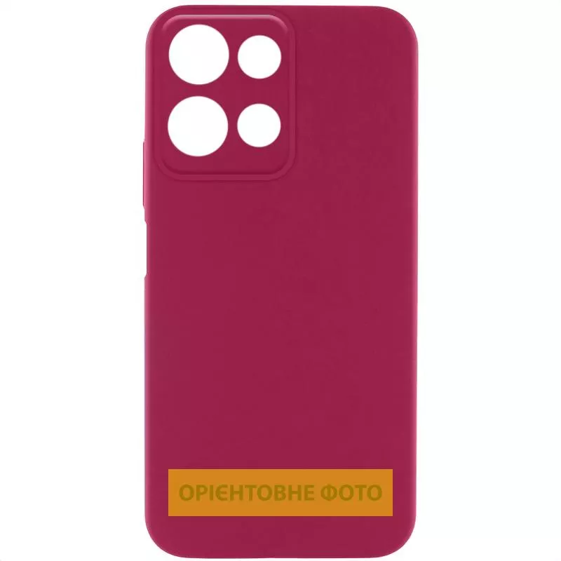 Чехол Silicone Cover Ummi Lakshmi Full Camera (AA) для Motorola Moto G56 5G, Бордовый / Marsala