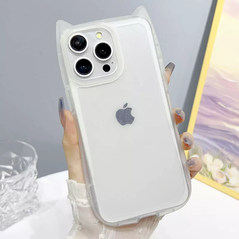 Чехол TPU Cat для Apple iPhone 12 Pro (6.1") || Apple iPhone 12, Transparent