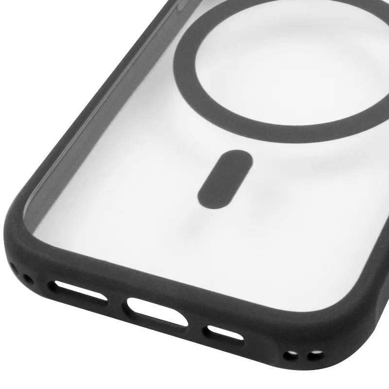 Чехол TPU+PC GETMAN Moon Clear with MagSafe для Apple iPhone 15 Pro (6.1")