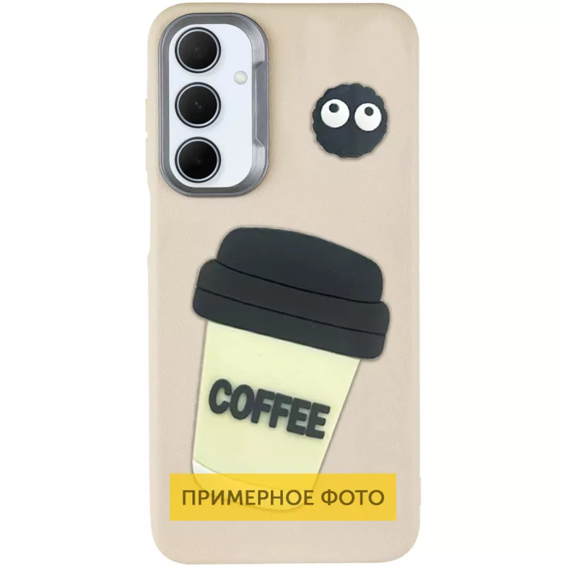 Чехол TPU Leather Toys для Xiaomi Poco C65 || Xiaomi Redmi 13C, Coffee / Sand