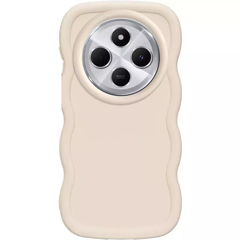 Чехол TPU Ripple для Xiaomi Poco C75 || Xiaomi Redmi 14C, Antique White