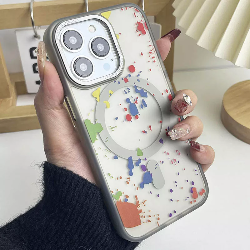 Чехол TPU+PC Flush with MagSafe для Apple iPhone 12 (6.1") || Apple iPhone 12 Pro, Titanium grey