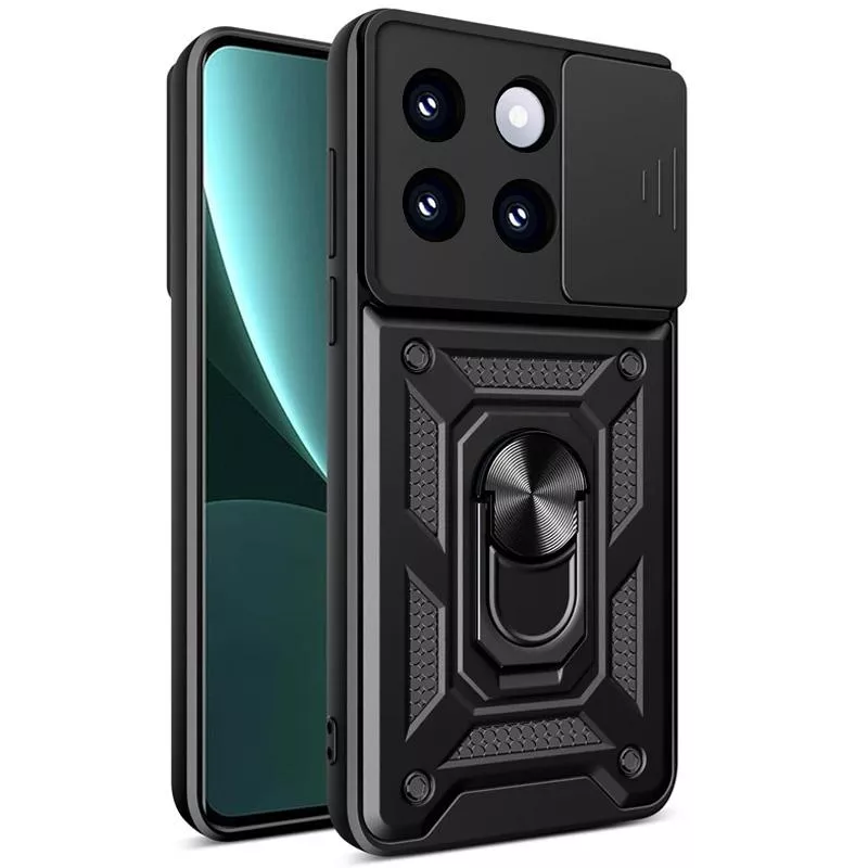 Чехол Ummi Camshield Serge Ring для Xiaomi 14 Pro, Черный