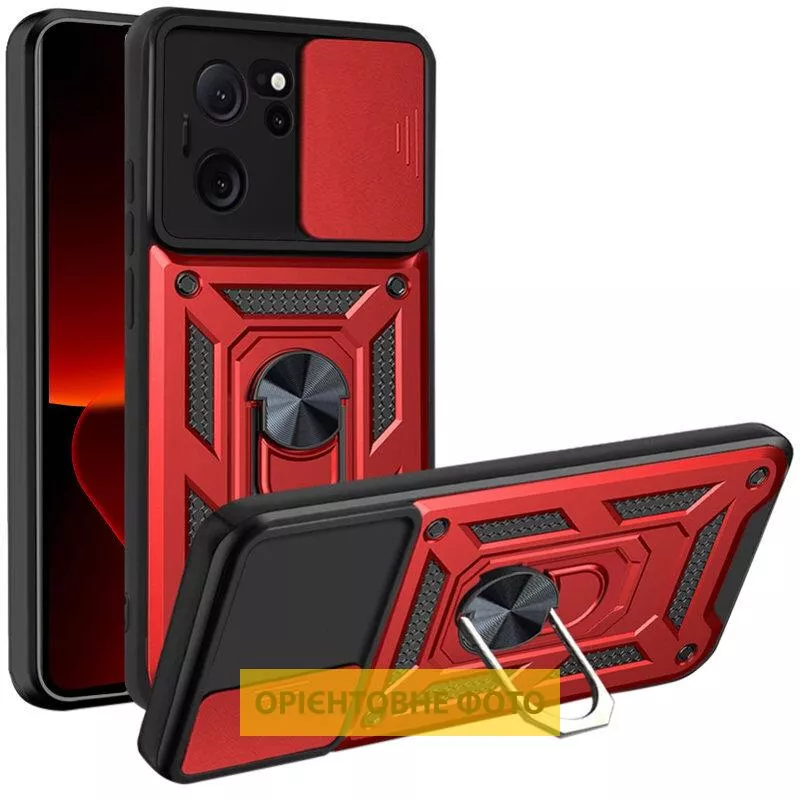 Чехол Ummi Camshield Serge Ring для Xiaomi Redmi Note 13 Pro 5G , Красный