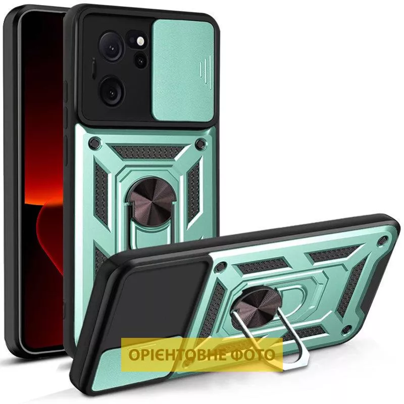 Чехол Ummi Camshield Serge Ring для Xiaomi Redmi Note 13 Pro 5G , Зеленый