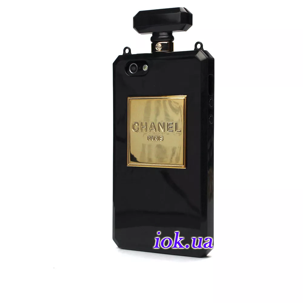 Силиконовый чехол Chanel Paris для iPhone 5/5S, черный