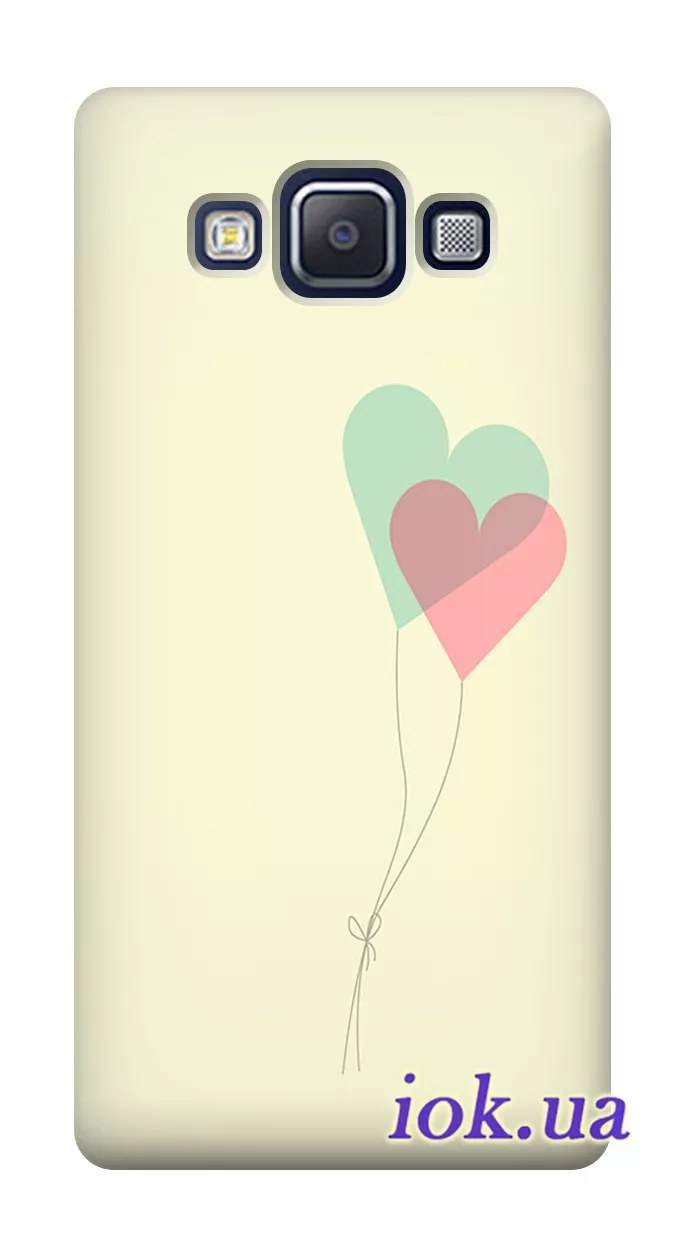 Чехол для Galaxy A5 - Шарики-сердечки