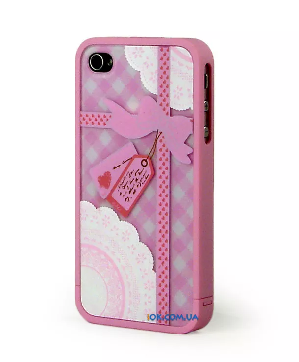 Розовый чехол Ero на iPhone 4s, 4 для девочек