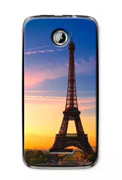 Купить чехол для Lenovo A390 для девушке с Эйфелевой башней, ночной Париж