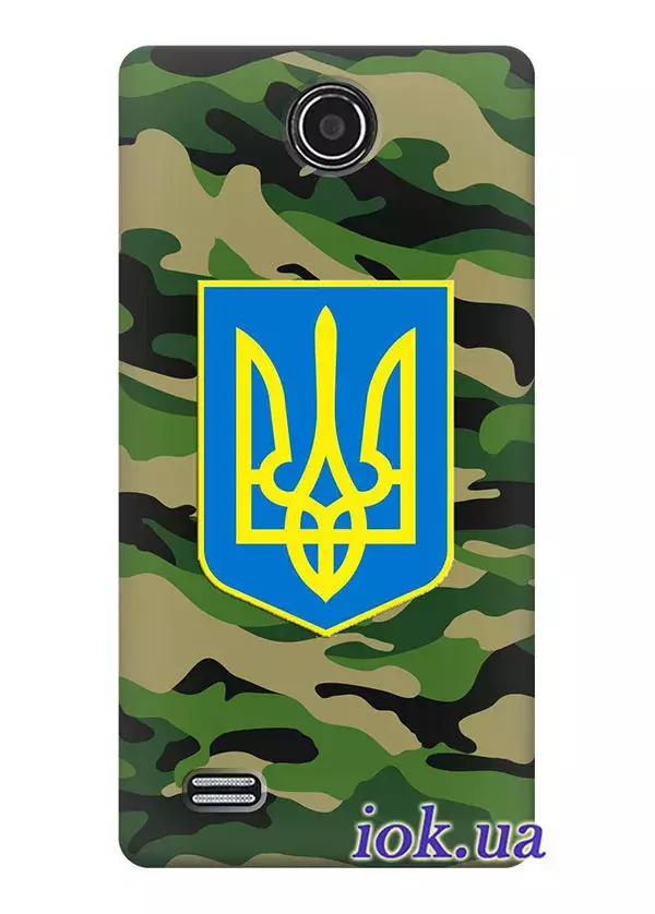 Чехол для Lenovo A766 - Военный Герб Украины