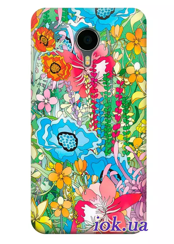 Чехол с цветочным полем для Meizu MX4