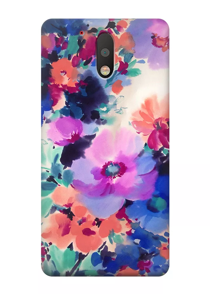 Чехол для Motorola Moto G4 - Акварельные цветы
