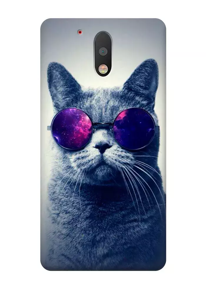  Чехол для Motorola Moto G4 - Кот в очках