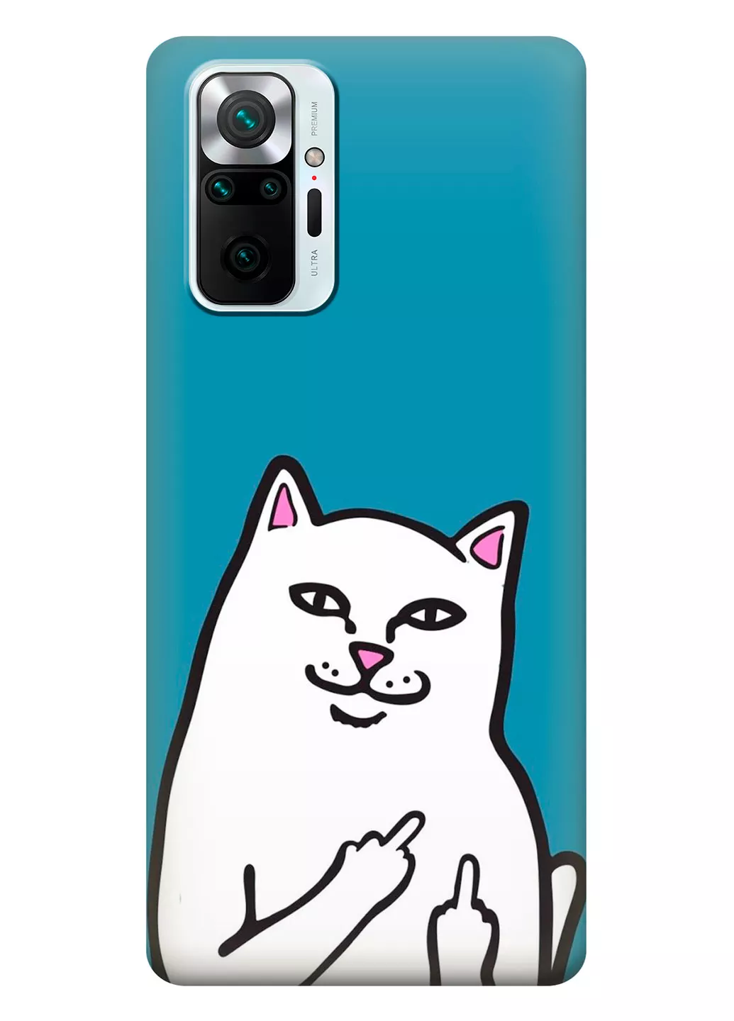Чехол для Redmi Note 10 Pro Max - Кот с факами