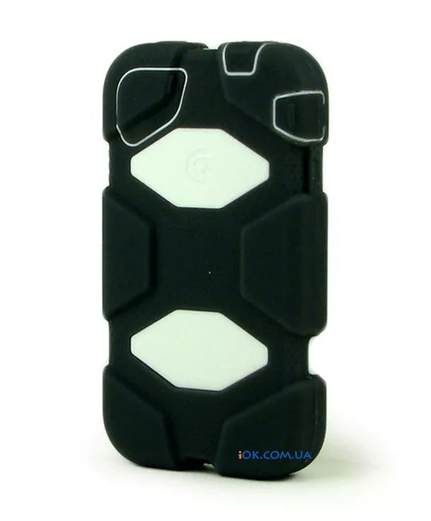 Чехол Griffin Survivo Armored на iPhone 4/4s, черный с белым