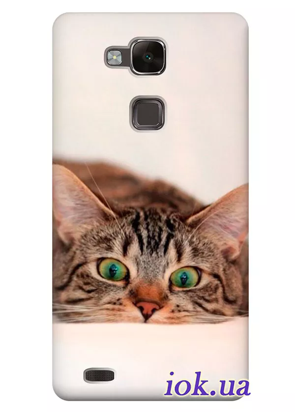 Нежная накладка для Huawei Mate 7 с котом