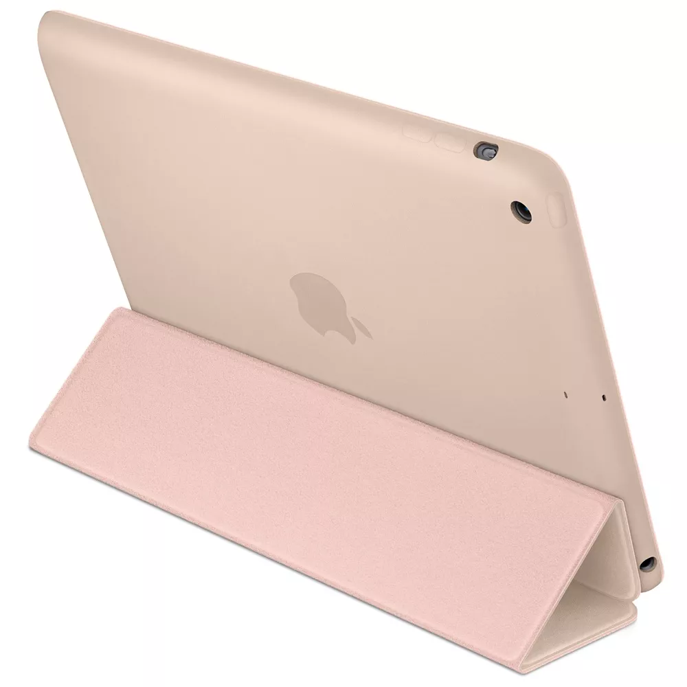 Оригинальный кожаный чехол Apple Smart Case для iPad Air - бежевый