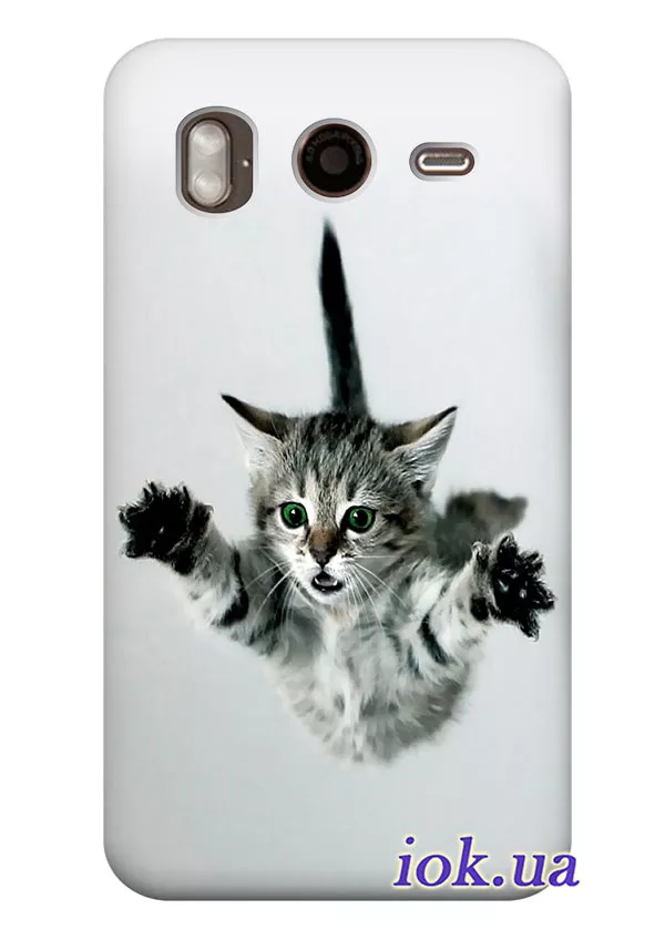 Чехол для HTC Desire HD - Летающий котенок